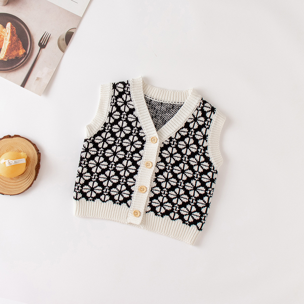 Knit Cardigan Infant - 2025 Primavera e autunno nuove ragazze