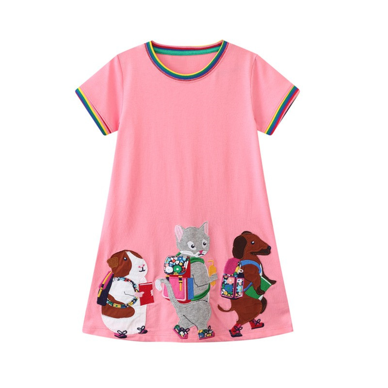 Baby Clothing Embroidery - Jumping Meters 2-8T Abiti da Principessa