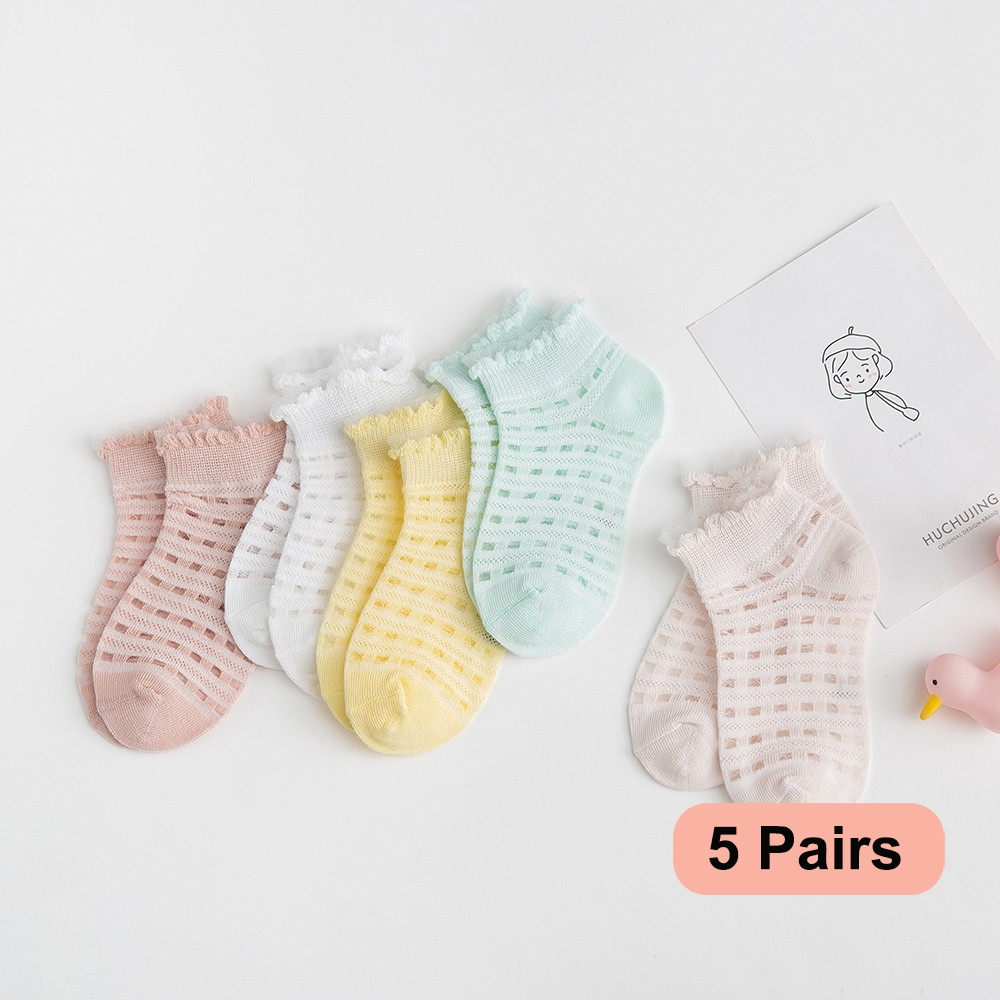 Toddler Sock Set - 5 paia/lotto 2-9Y calzini per bambini