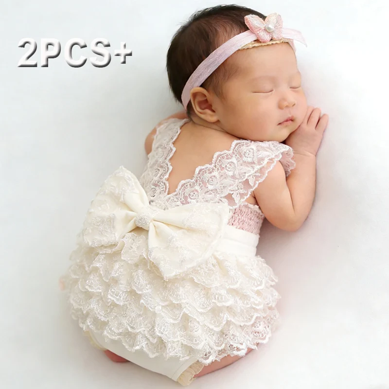 Baby Clothing Accessories - Ylsteed Set di pagliaccetti in pizzo