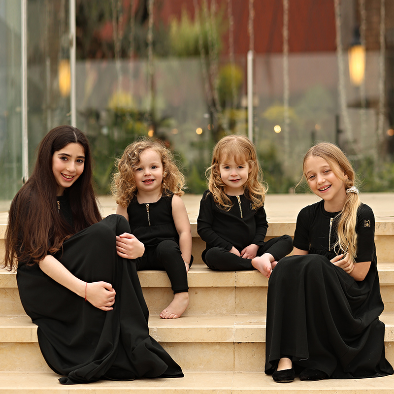Baby Clothing For Summer - Abbigliamento Estivo Nero a Costine per