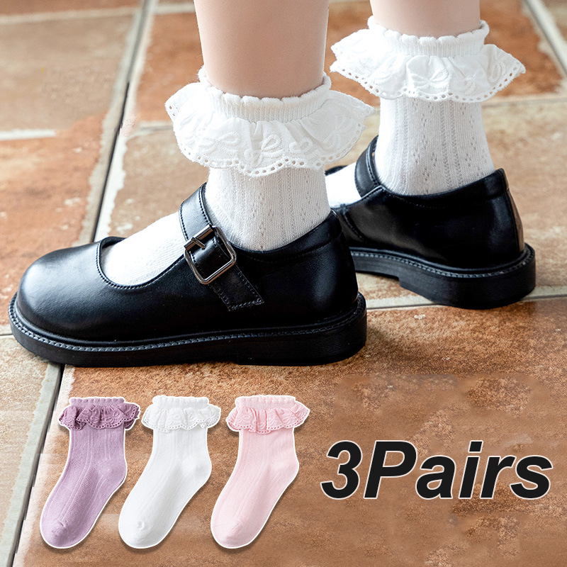 Toddler Sock Set - 3 paia/set bambini ragazze calzino alla