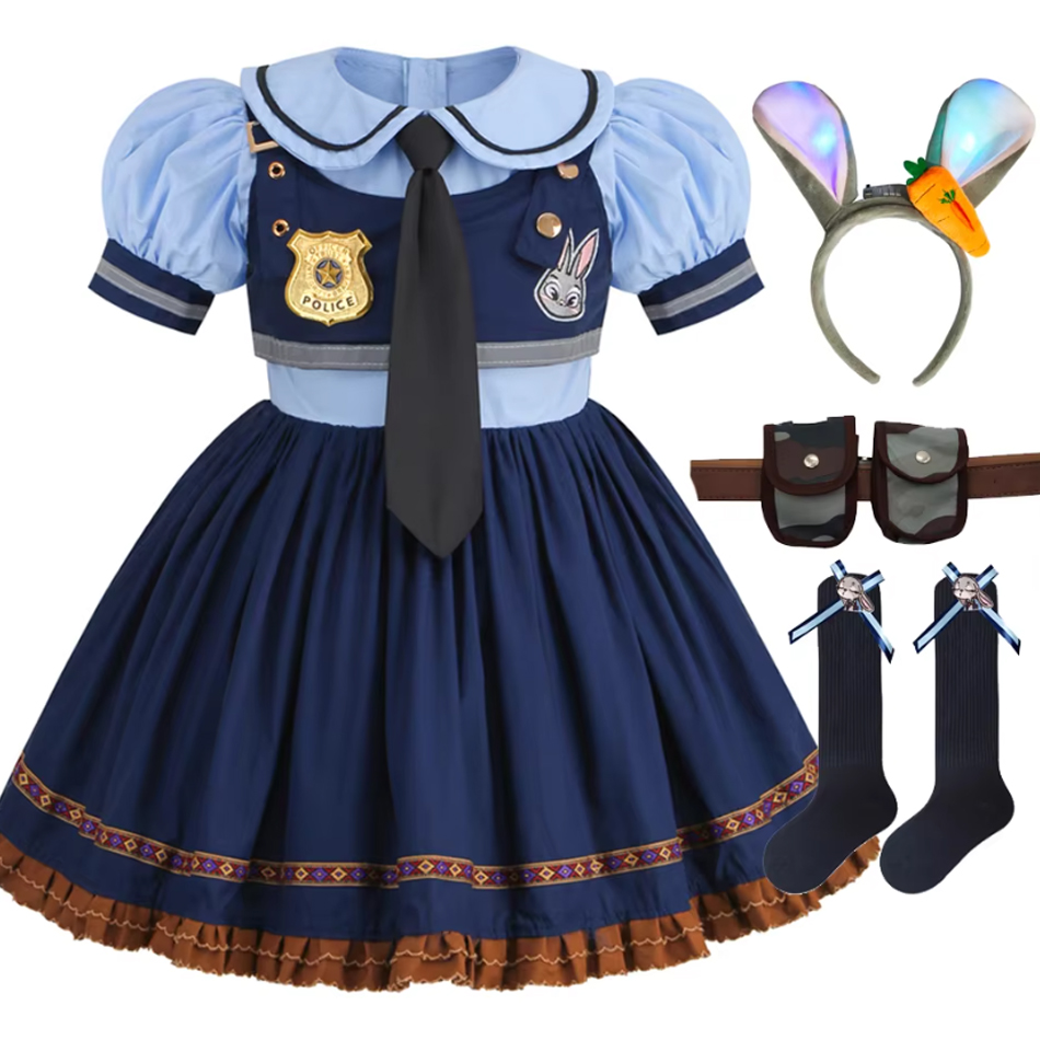 Toddler Sock Set - Costume da Judy per Bambini, Vestito