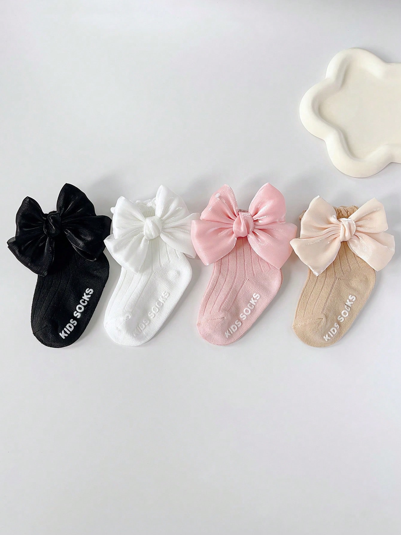 Toddler Sock Set - 4 paia di calzini antiscivolo morbidi