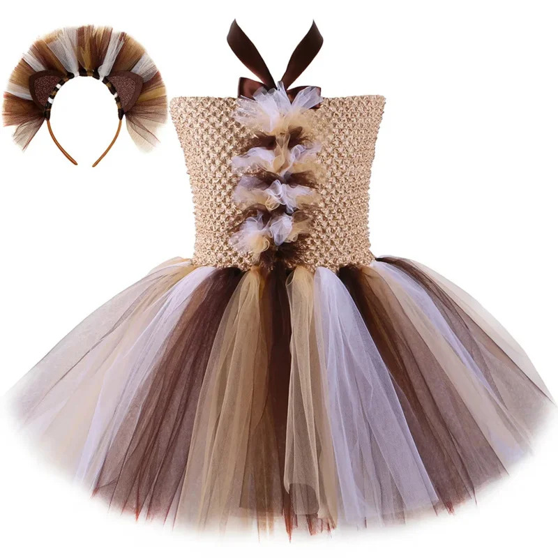 Toddler Legging Set - Leone Tutu Dress Ragazze Animali Costumi