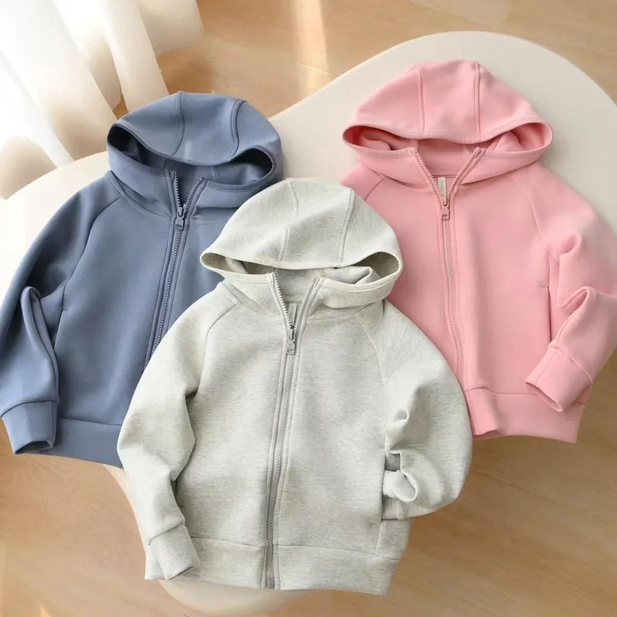 Knit Cardigan Infant - Felpa con Cappuccio e Zip per