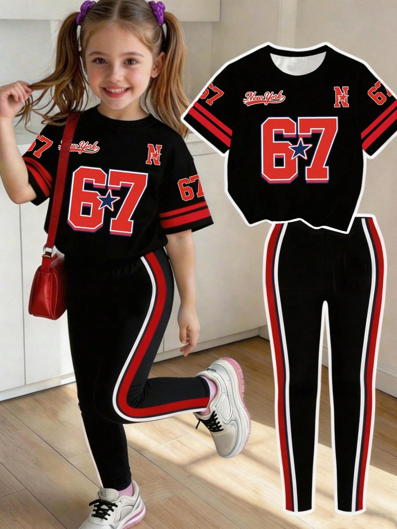 Toddler Legging Set - Completo casual estivo e autunnale per