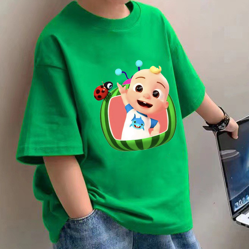 Baby Clothing For Summer - Cocomelons T-shirt per bambini Anime Cotone