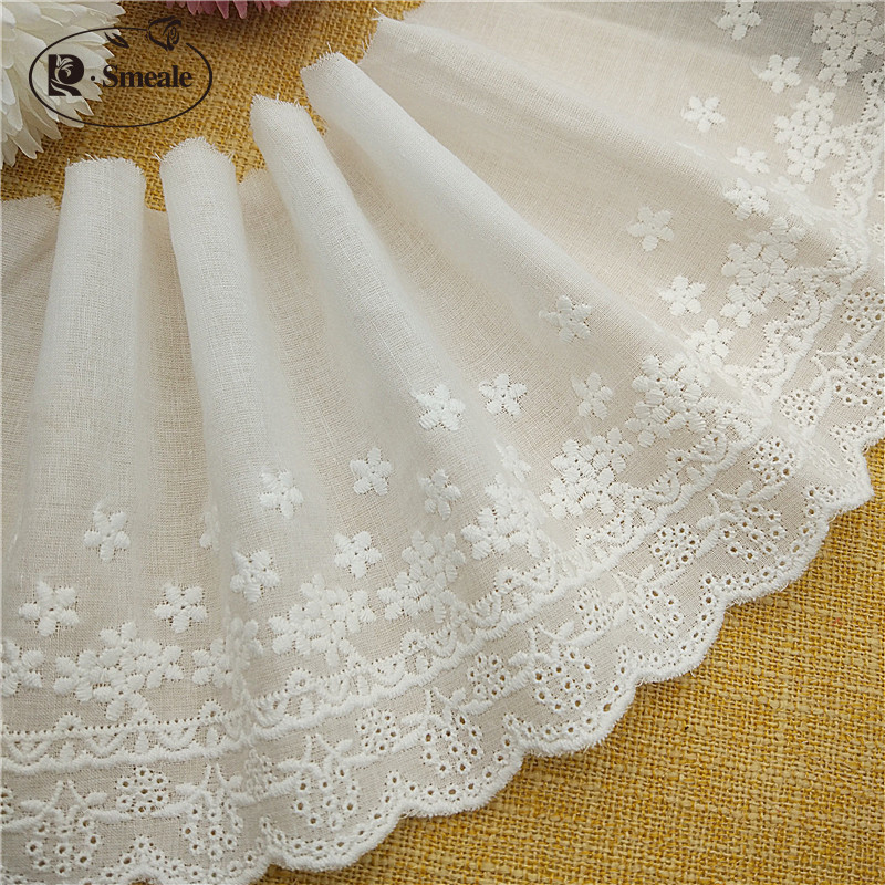 Pizzo ricamato in cotone fatto - Baby Clothing Embroidery recensione e prezzo