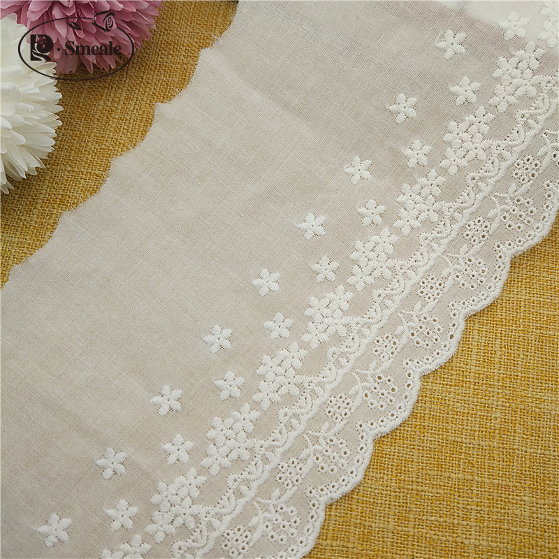 Pizzo ricamato in cotone fatto - Baby Clothing Embroidery recensione e prezzo