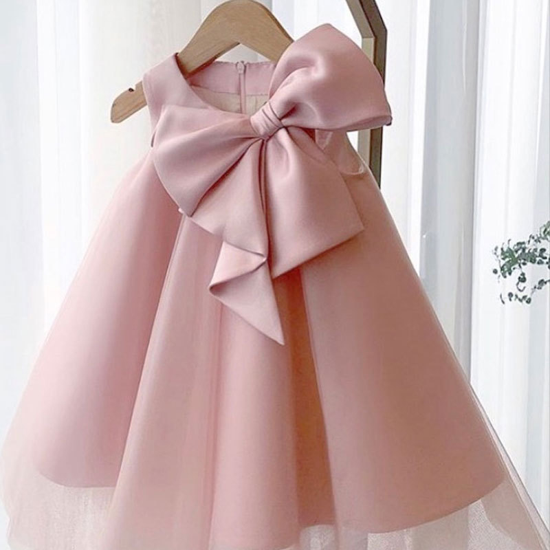 Summer Big Bow Baby Girl Dress - Baby Clothing For Summer recensione e prezzo