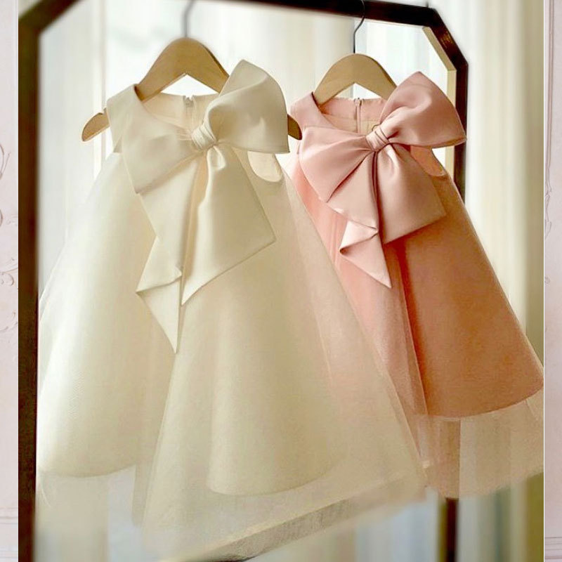 Summer Big Bow Baby Girl Dress - Baby Clothing For Summer recensione e prezzo