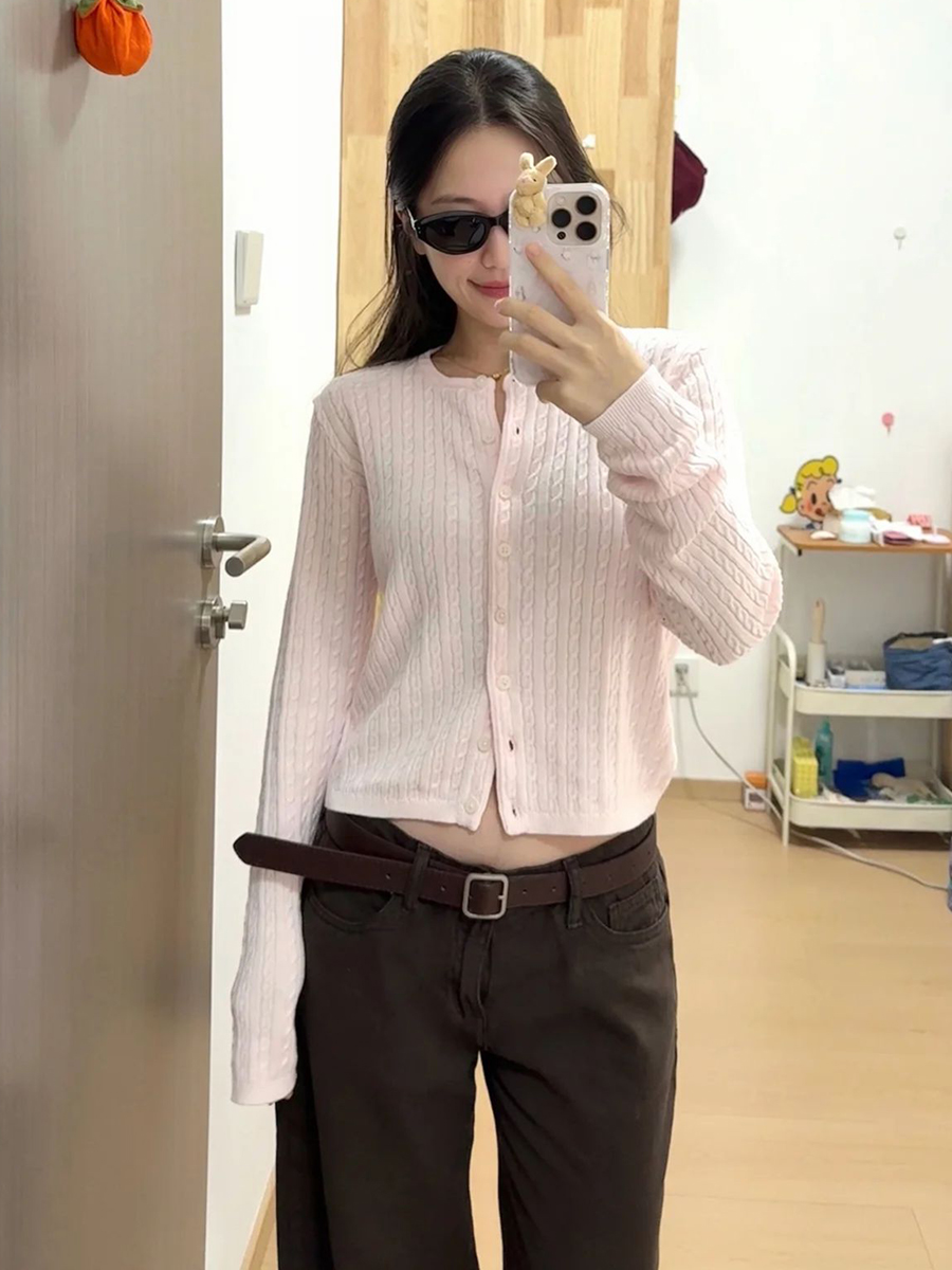 Twist Flower Baby Pink Maglion - Knit Cardigan Infant recensione e prezzo